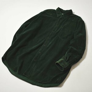 ★90s 旧タグ ヴィンテージ ジェイクルー J.CREW コーデュロイ BDシャツ LT グリーン ビンテージ 古着 ボタンダウン オーバーサイズ★