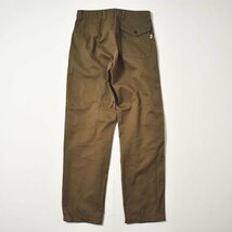 ★大人のカジュアルコーデに! ディッキーズ Dickies ダブルニー カーゴパンツ M オリーブ メンズ 古着 ミリタリー コットン 日本製★_画像3