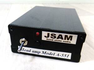 M6 JSAM A-551 ヘッドアンプ オーディオ機器 乾電池式 トランジスター