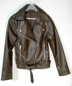 Honey Drop байкерская куртка M темно-коричневый женский 