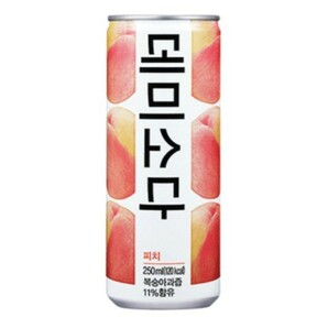 韓国飲料 デミソーダピーチ味 250mlx30本x2ケース(60本)