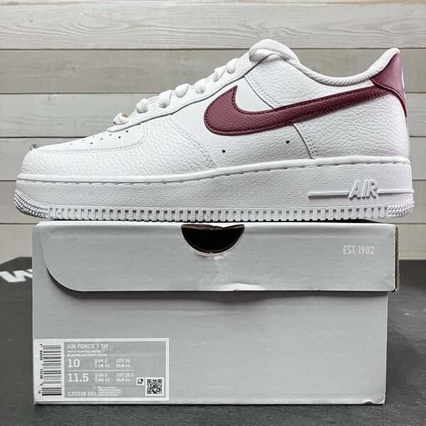 送料無料 28cm NIKE AIR FORCE 1 LOW 07 WHITE RED CZ0326-100 ナイキ エア フォース ワン ロー ローカット ホワイト レッド