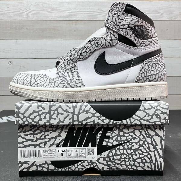 27cm NIKE AIR JORDAN 1 RETRO HIGH HI OG DZ5485-052 WHITE CEMENT ナイキ エア ジョーダン ワン レトロ ハイ オリジナル セメント