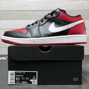 28cm NIKE AIR JORDAN 1 LOW 553558-066 BLACK GYM RED ナイキ エア ジョーダン ワン ロー ローカット ブラック ジムレッド