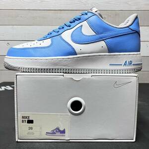 即決送料無料 26cm NIKE BY YOU AIR FORCE 1 LOW UNC NORTH CAROLINA COLOR WAY ナイキ バイ ユー エア フォース ワン ローカット ロー