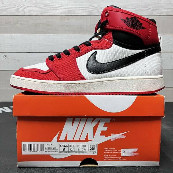 27cm NIKE AJ KO 1 JORDAN 1 KNOCK OUT CHICAGO DA9089-100 ナイキ エア ジョーダン ワン ノックアウト シカゴ