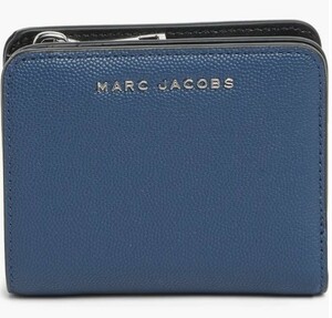 日本未発売カラー♪　新作　直営　Marc Jacobs Mini Grind Bi-Fold Wallet レザー二つ折り財布　本物をお届け!!