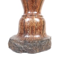 自然を肌で感じられる木のぬくもりが味わいの逸品！中国古玩 天然木削り出し 木彫りの花入 木製 花瓶 一輪挿し 台湾製 1980年代 SKT601_画像10