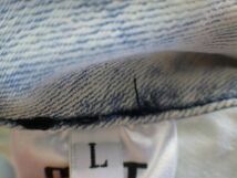 値下げ 少々訳あり品！ MET in jeans メット デニム ミニスカート ブリーチ Lサイズ イタリア製 インポートブランド 参考上代18800円 _画像9