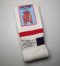 1977年 R2-D2 スター・ウォーズ ソックス/STAR WARS SOCKS 未使用品 青赤白 厚手 USA製 SW_画像9