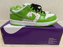 21SS Supreme NIKE SB Dunk Low OG QS Gold Stars White/Mean Green 27.5cm US9.5_画像5