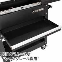  AP ツールワゴン 2段 スライドトップ | カート ツールキャビネット 工具収納 工具箱 整理 道具入れ 作業台 収納 ワゴン_画像4