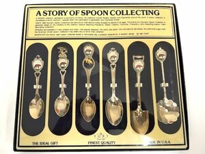 【菊水-9325】◆［FORT］A STORY OF SPOON COLLECTING　スプーン6本セット◆THE IDEAL GIFT／メイド イン USA◆未使用保管品◆KT