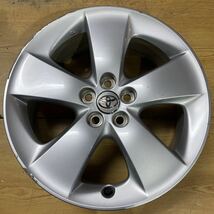 C147 TOYOTA 30PRIUS純正 7J 17インチ 5H 100 +50 4本 トヨタ プリウス Sツーリング ZVW30 中古アルミホイール_画像3