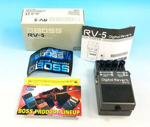 動作品 BOSS RV-5 digital reverb エフェクター 本体 音響 機器 音楽 機材 デジタルリバーブ スプリング リバーブ ペダル ボス