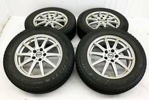 4本セット 17インチ ALIA CLIMATE ホイール 17×7J 114.3 5H 35 シルバー クライメイト アリア 冬 スタッドレス タイヤ