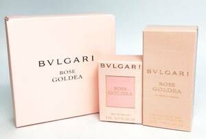未使用 BVLGARI ROSE GOLDEA セット 香水 オードパルファム 5ml/バス シャワー ジェル 40ml 香水 フレグランス ローズゴルデア ブルガリ