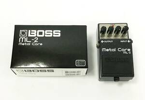 動作品 BOSS ML-2 metal core エフェクター 本体 ディストーション ペダル 音響 機器 音楽 機材 メタルコア ボス