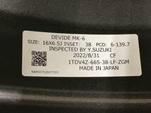 4本セット SSR ディバイド/DEVIDE MK-6 ホイール 16インチ 16×6.5J 139.7 6H 38 ピースルック センターキャップ ハイエース キャラバン_画像9