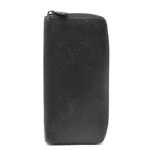 LOUIS VUITTON ルイ・ヴィトン ジッピーウォレット ヴェルティカル モノグラム シャドウ M62902 ラウンドファスナー 長財布 レザー 黒