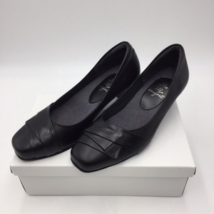  pumps women's shoes.net Mio comfort. height 5E volume obi design pumps 25.0cm up60 black beautiful goods 