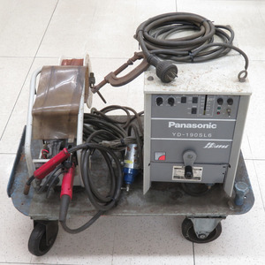 Panasonic 三相200V 半自動溶接機 ワイヤ送給装置・調整器付 通電確認のみ YD-190SL6 中古 ジャンク品 店頭引き取り限定・石川県野々市市