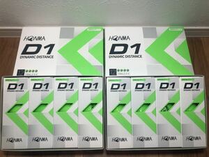 匿名配送☆送料無料！ホンマd1 D1 グリーン2ダース24球　本間　HONMA ゴルフボール　緑