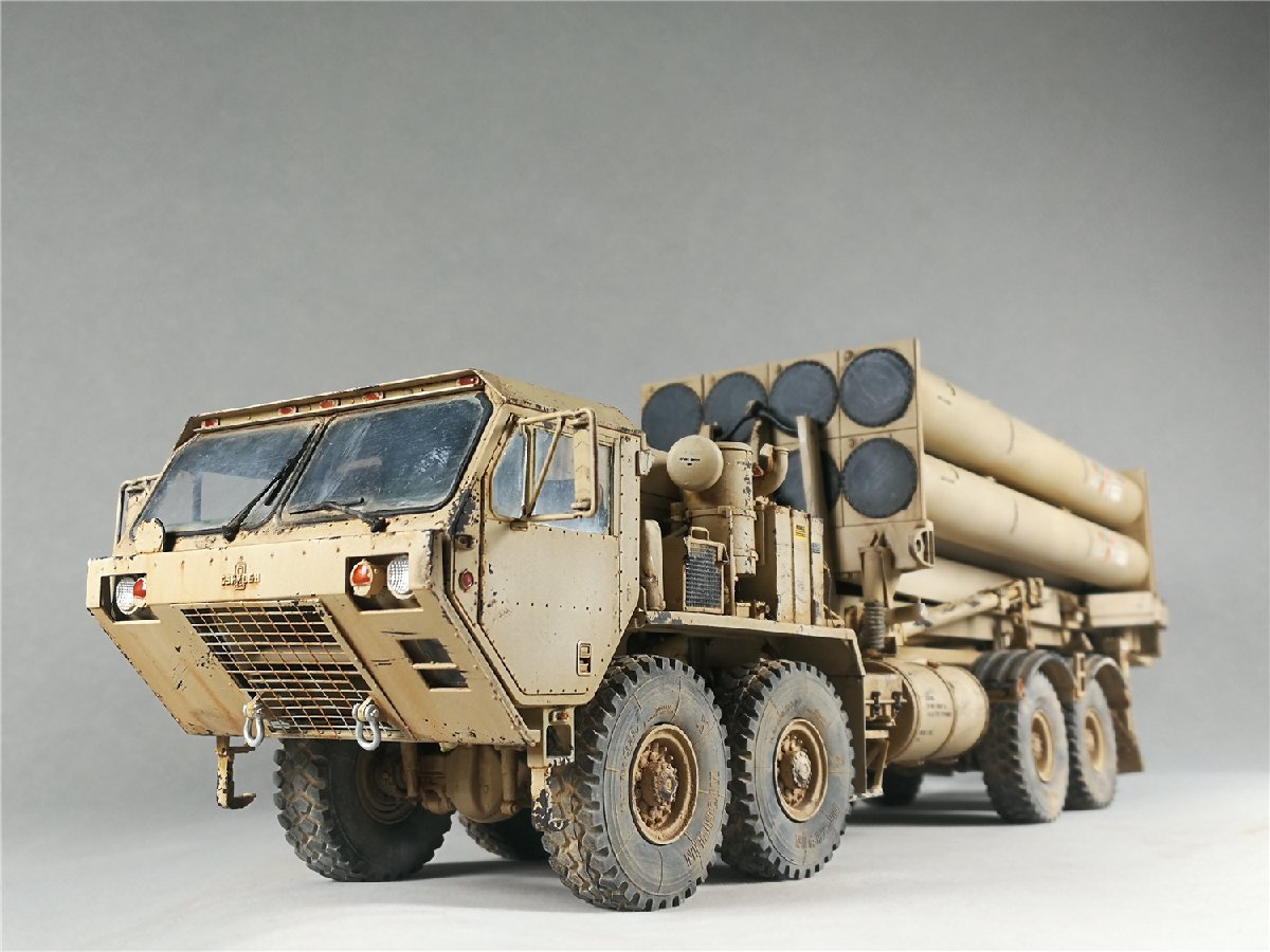 1/35 US Army THAAD Ballistic Missile Defense System Assembled and painted finished product, Plastic Models, tank, Military Vehicles, Finished Product