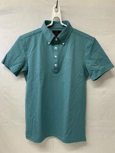 中古品 ブリーフィング MENS DRESS BD SHIRT BBG223M04 メンズ BDポロシャツ Mサイズ P.グリーン BRIEFING 