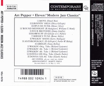 ★ 国内初盤,デジタル・リマスター盤,廃盤CD ★ Art Pepper + Eleven ★ [ Modern Jazz Classics ] ★ 素晴らしいアルバムです。_画像5