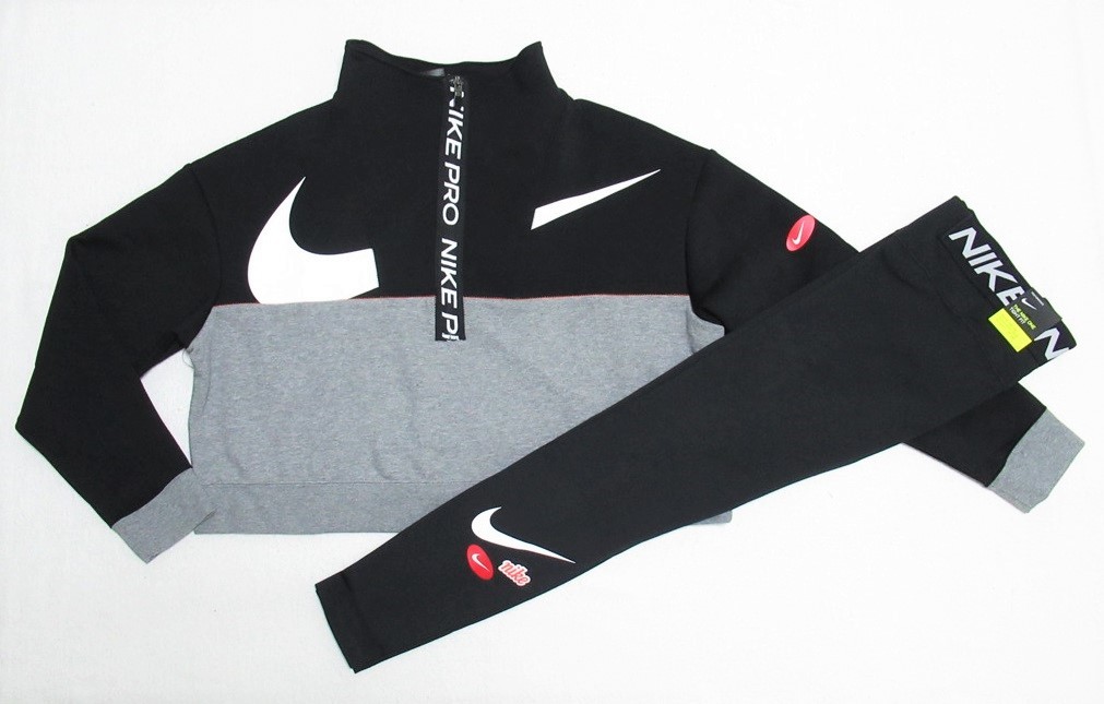 NIKE PRO トレーニング トップ タイツ セットアップ 黒 ブラック XL ナイキ トレーナー ジャージ 上下セット CJ3467-010 DB4473-010 NIKE PRO トレーニング トップ タイツ セットアップ 黒 ブラック
