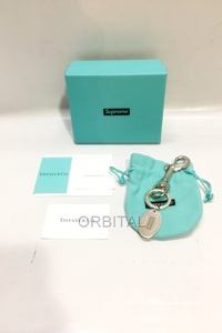 代官山)Supreme × Tiffany & Co シュプリーム×ティファニー Return to Tiffany Oval Tag Keyring オーバルタグ キーリング 925