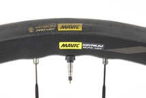 ◆◆マビック MAVIC キシリウム エリート KSYRIUM ELITE UST DISC クリンチャー チューブレス ホイール 700C シマノフリー 100/142x12mm_画像3