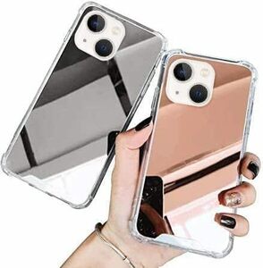 iPhone14 ケース 鏡 ミラー 携帯 TPU 耐衝撃 純正 薄 カバー ケース スマホケースアイフォン14 携帯カバー エアバッグソフト
