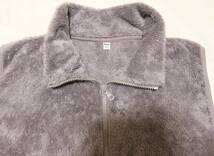 美品 ユニクロ ファーリー フリース ベスト ブラウン WOMEN 3XL/4L ジップアップ 防寒 アウター 上着 部屋着 ルームウェア UNIQLO_画像3