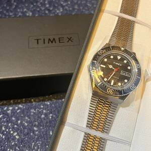 TIMEX タイメックスM79 TW2U29500 メンズ 腕時計 自動巻き メタルバンド ブルー ブラック