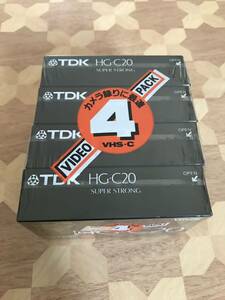  unopened goods TDK VHS -C compact video cassette tape 2 ps 1 collection 4 set HG-C20 2401m56