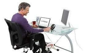  desk under fitness bike 