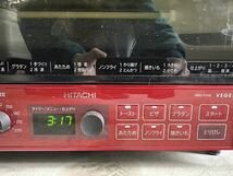 日立 コンベクション オーブントースター 1,300W 4枚焼き 遠赤ヒーター ノンフライ調理 HMO-F100 R レッド2018年製　通電確認済_画像2