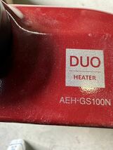 遠赤外線DUOヒーター　Aladdin アラジン 暖房器具 通電確認済 AEH-GS100N 赤　2015年製_画像4