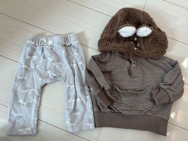 裏起毛 パーカー コトリ セット まとめ売り 男の子 ボトムス レギンス