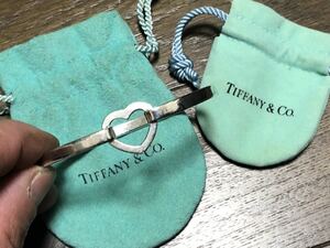 TIFFANY&Co. ティファニー バングル ブレスレット　SV925 シルバー ハートフック 巾着袋 保存袋 布袋 アクセサリーケース おまけ