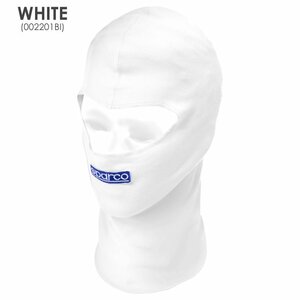 セール！スパルコ新品未使用■フェイスマスク　レーシングカート　走行会　SPARCO BALACLAVA B-ROOKIE■バラクラバ　白