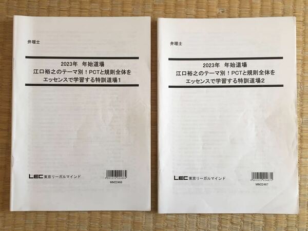 2023 弁理士　江口裕之のテーマ別！PCTと規則全体をエッセンスで学習する特訓道場