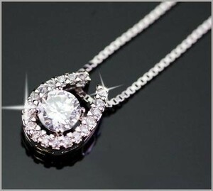 【格安】豪華 大粒 馬蹄 ダイヤモンド ネックレス 1.5ct PT900NY6 2211