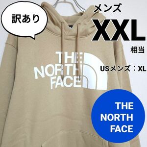 【訳あり】 ノースフェイス　メンズパーカー　XXL相当　ハーフドーム　ベージュ THE NORTH FACE