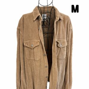 【ZARA】コーデュロイシャツ　M ポケット　おしゃれ　希少　古着