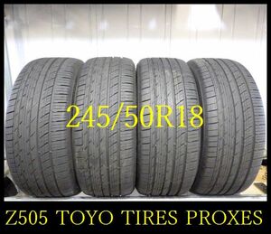 【Z505】3050115 送料無料・代引き可 店頭受取可 2023年製造 約8.5部山 ◆TOYO TIRES PROXES comfortIIs◆245/50R18◆4本