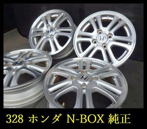 【328】T6001103 ▲ホンダ N-BOX 純正▲14x4.5J 4穴 PCD100 +40▲4本 Nシリーズなど