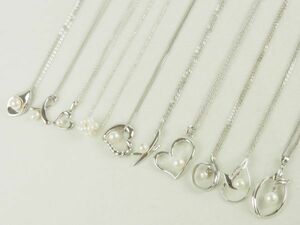 MIKIMOTO 田崎真珠 SILVER 等 ペンダント ネックレス 10点 まとめて ミキモト タサキ パール シルバー 925 アクセサリー